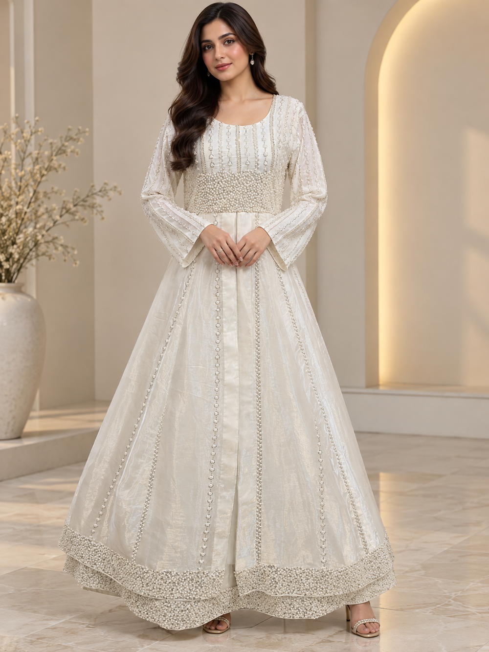 White Elegent Dress