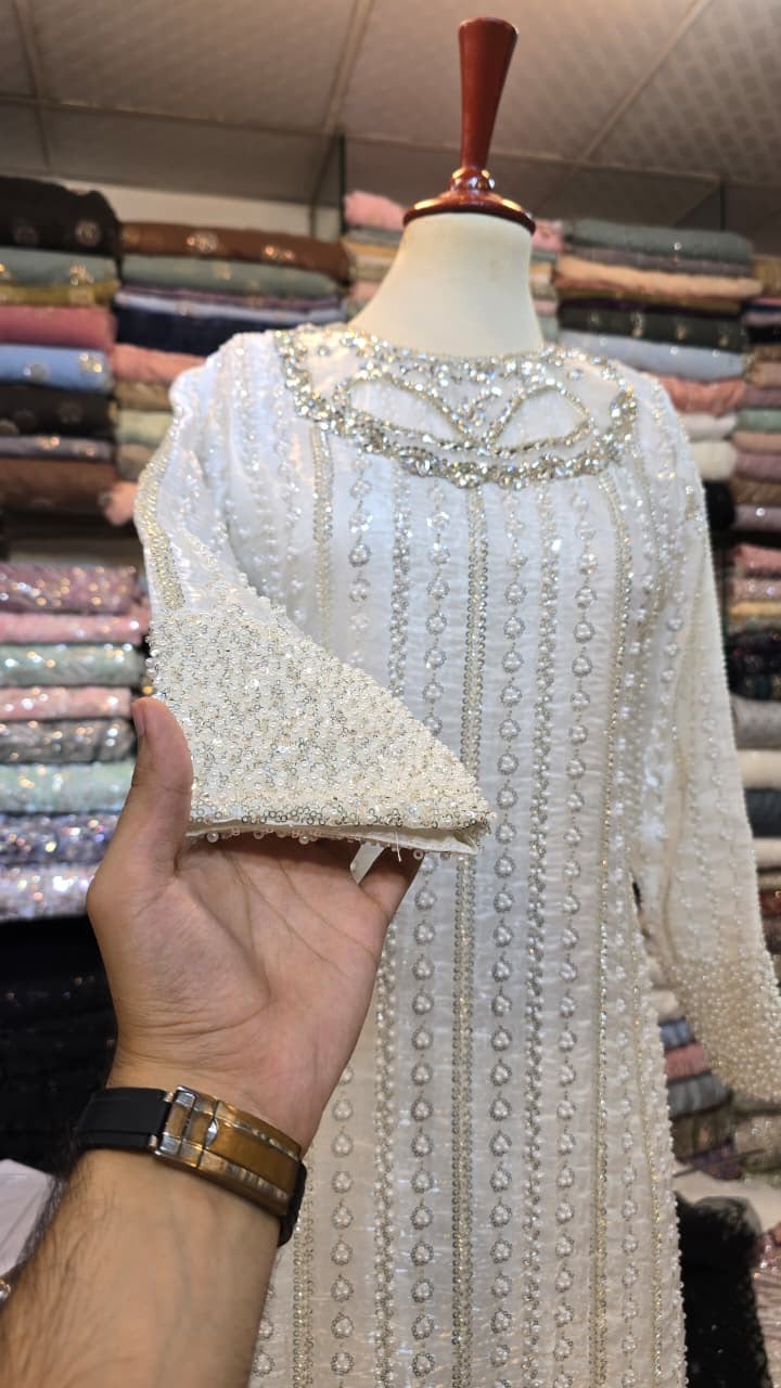 White Elegent Luxury Dress