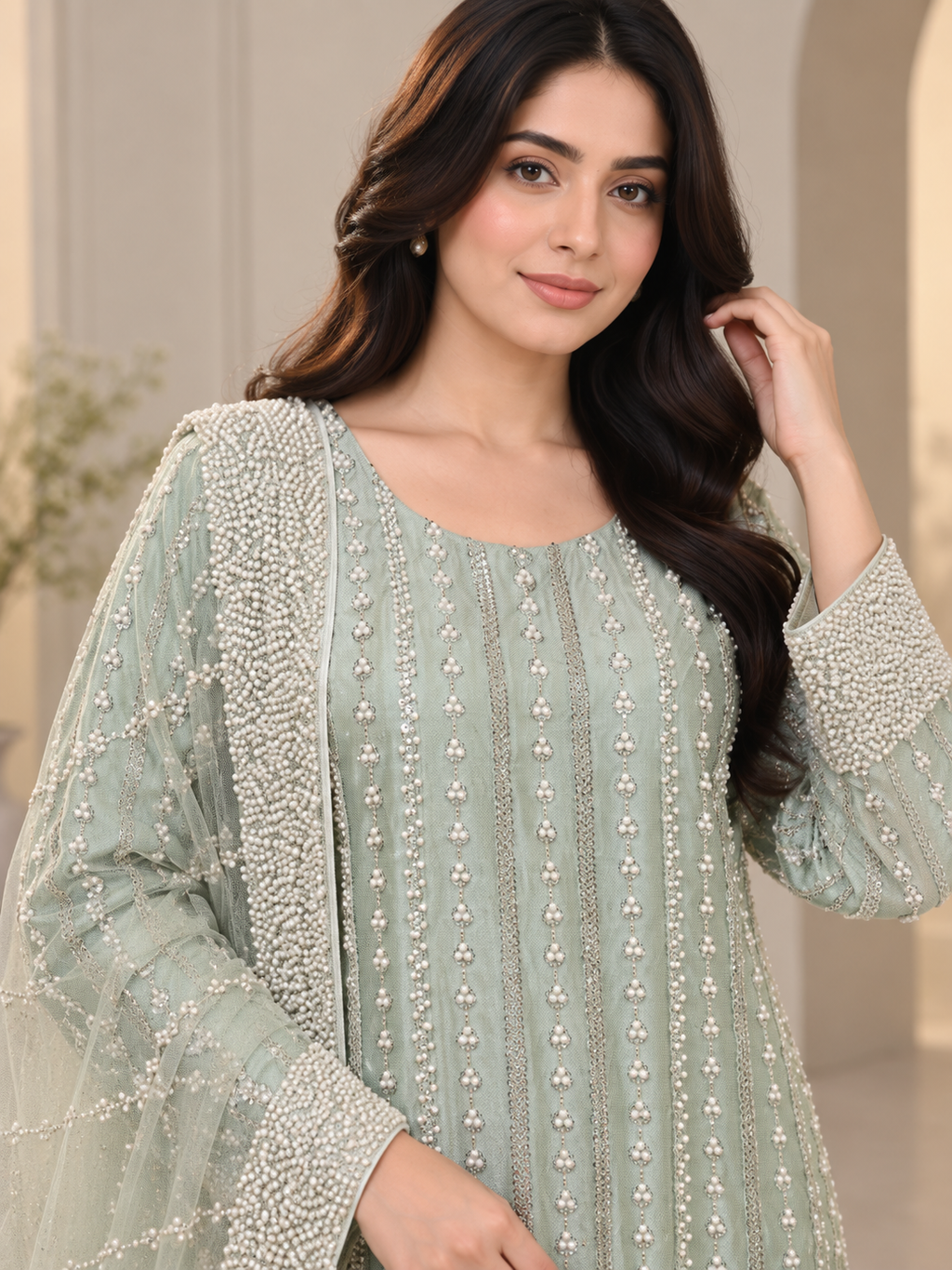 Light Green Luxury Dress
