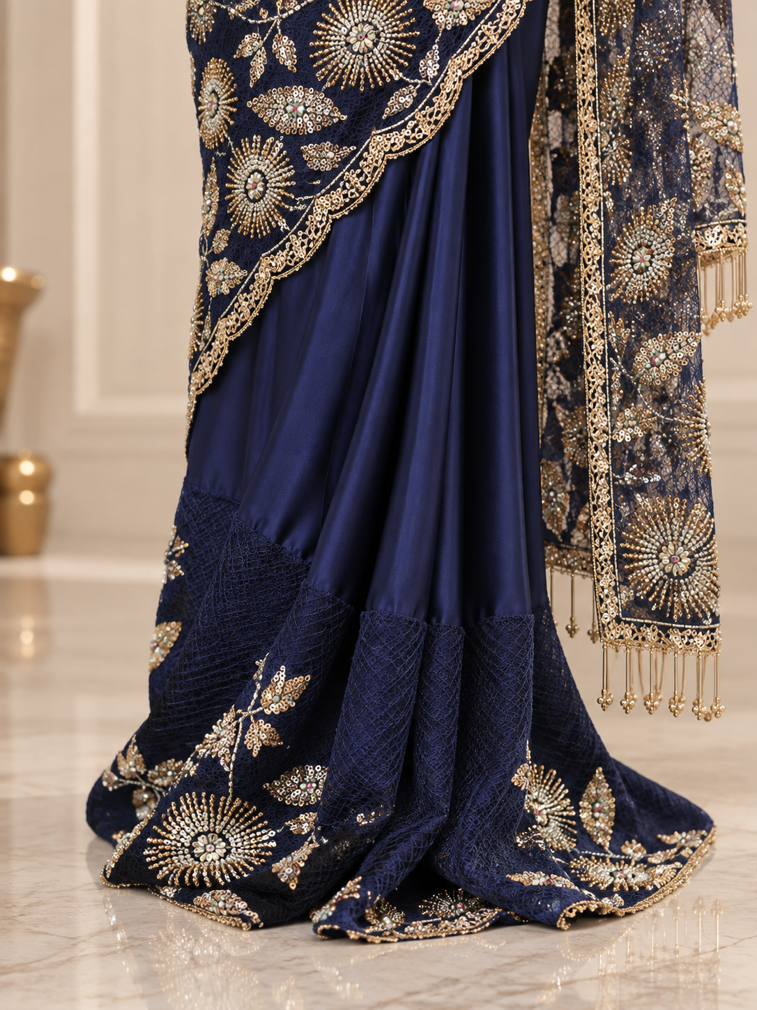 Blue Elegent Saree